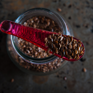 Roasted Flax Seeds.