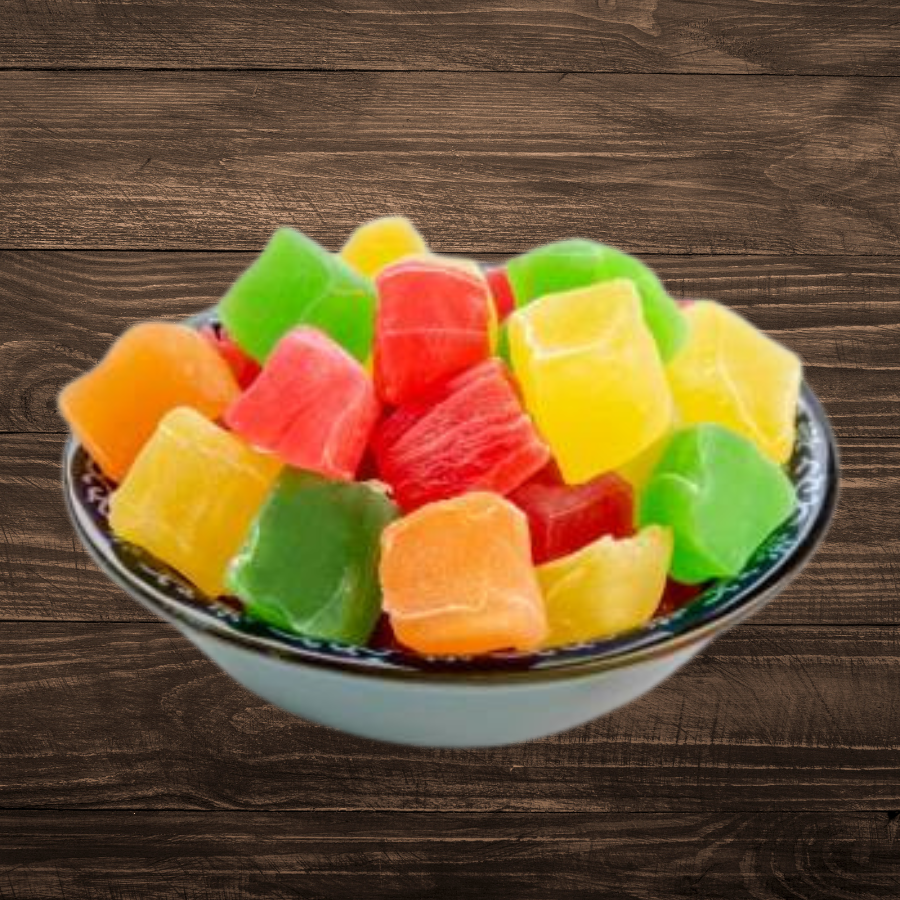 Dried Pineapple Diced - 4 colour