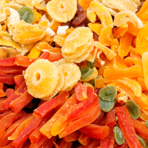 dried MIX FRUITS (Pineapple, Mango, Kiwi, Strawberry, Cherry, cranberry & Papaya)